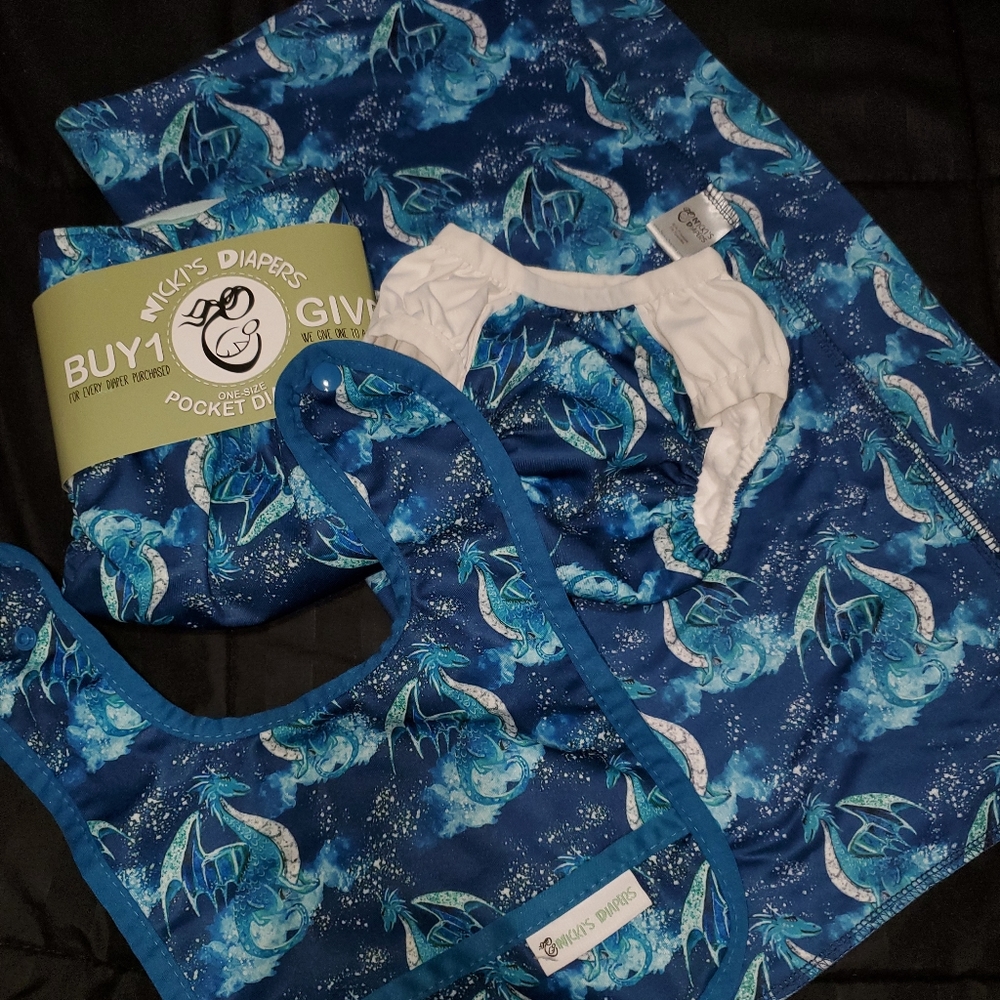 Ragababe Nicki's Diapers Elliot Dragon Bundle Lot